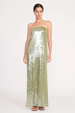 CASEY DRESS  GARDEN MOSS