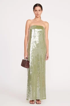 CASEY DRESS  GARDEN MOSS