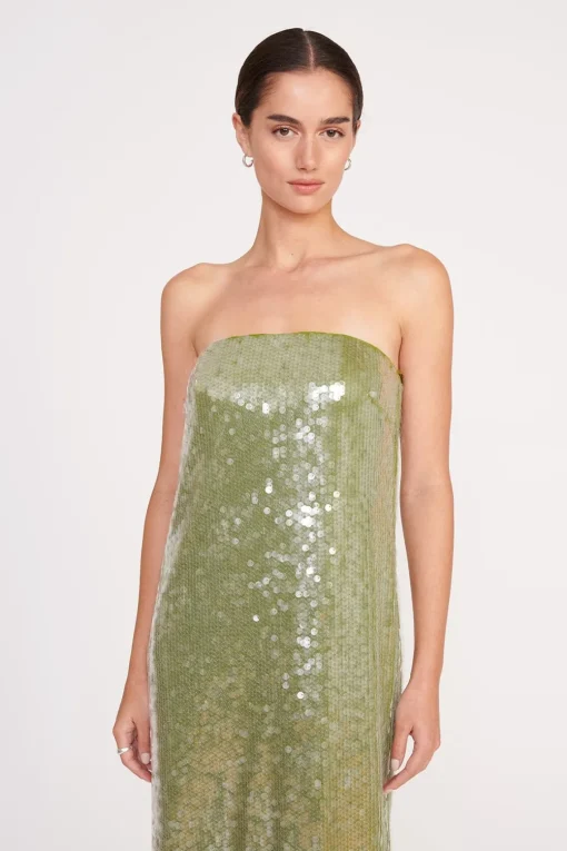 CASEY DRESS  GARDEN MOSS