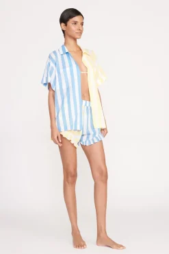 CHANNING TOP  BUTTERCUP SEASHORE STRIPE