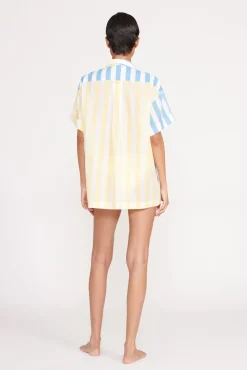 CHANNING TOP  BUTTERCUP SEASHORE STRIPE