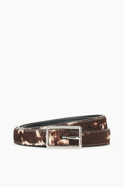 CLASSIC WAIST BELT  BROWN & TAN HAIRCALF