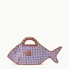CLEO FISH BASKET BAG  COCONUT CHECK