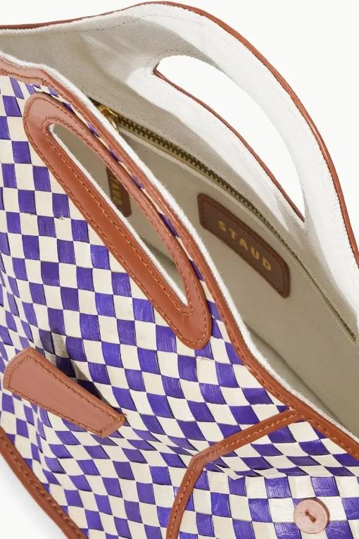 CLEO FISH BASKET BAG  COCONUT CHECK