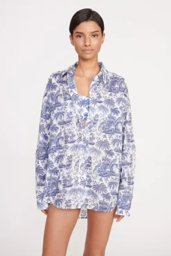 COLTON SHIRT  BLUE TOILE