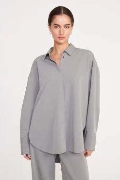 COLTON SHIRT HEATHER GREY SUITING