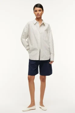 COLTON SHIRT  IVORY MICRO STRIPE
