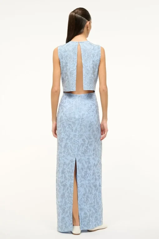 COMO DRESS  PERIWINKLE