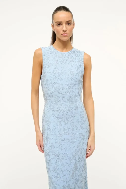 COMO DRESS  PERIWINKLE