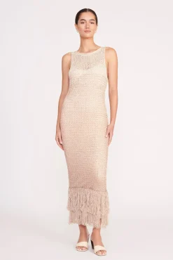 CONSTANZA DRESS  BEIGE MULTI