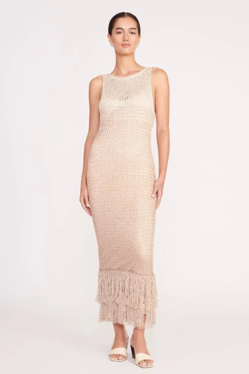 CONSTANZA DRESS  BEIGE MULTI
