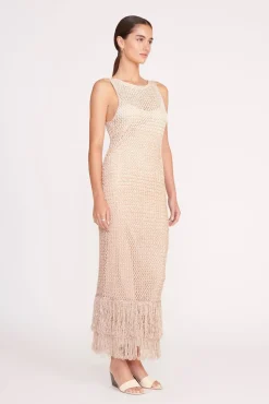 CONSTANZA DRESS  BEIGE MULTI