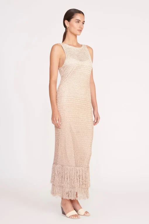 CONSTANZA DRESS  BEIGE MULTI