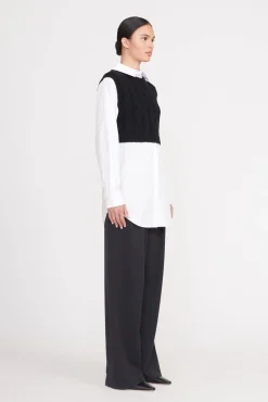 COOPER TOP  BLACK WHITE