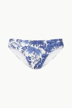 CORSAGE BIKINI BOTTOM  BLUE TOILE
