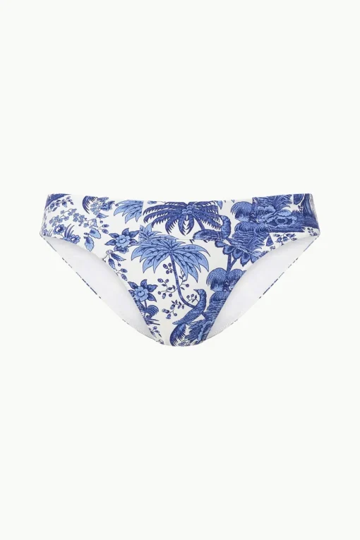 CORSAGE BIKINI BOTTOM  BLUE TOILE