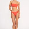 CORSAGE BIKINI BOTTOM  RED ROSE