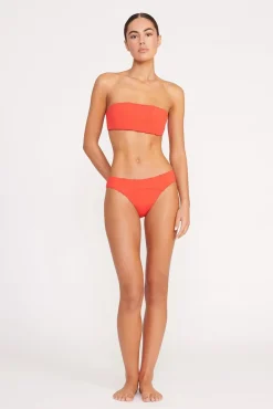 CORSAGE BIKINI BOTTOM  RED ROSE