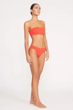 CORSAGE BIKINI BOTTOM  RED ROSE