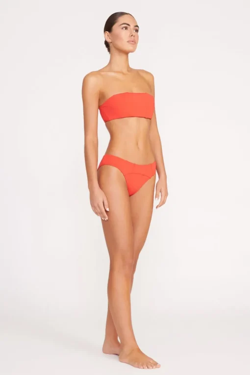 CORSAGE BIKINI BOTTOM  RED ROSE