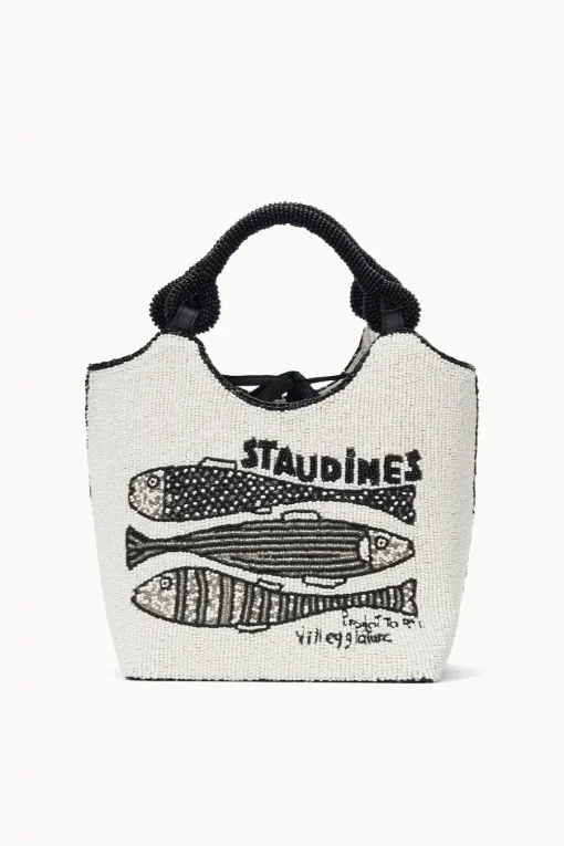 COTE BEADED BAG  STAUDINES CREAM