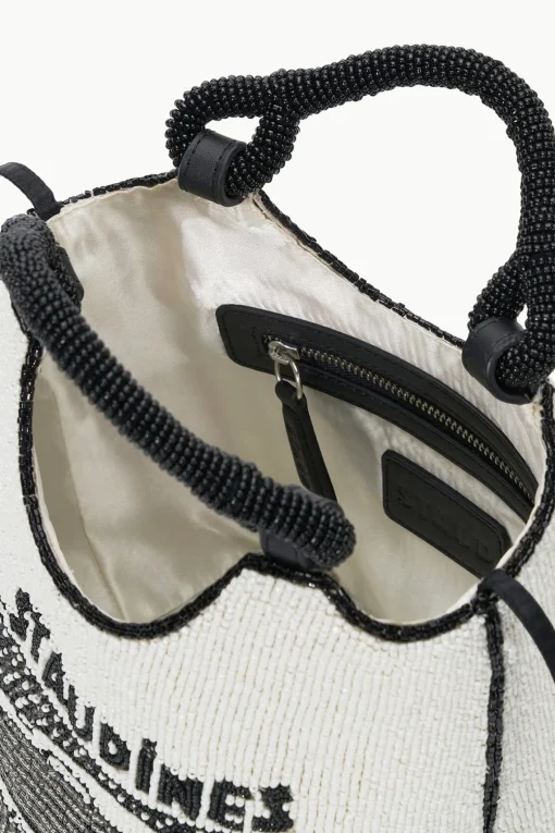 COTE BEADED BAG  STAUDINES CREAM