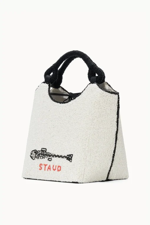 COTE BEADED BAG  STAUDINES CREAM
