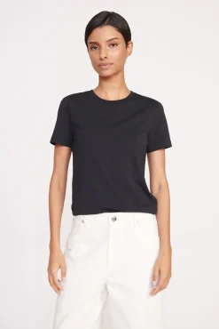 CREW NECK T SHIRT  BLACK