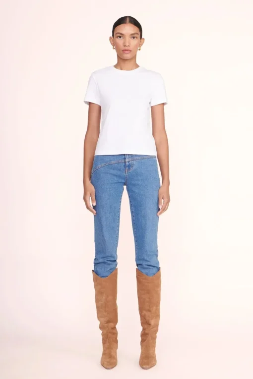 CREW NECK T SHIRT  WHITE
