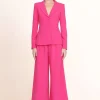 CROPPED CALEB PANT  MAGENTA