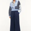 CROPPED HAMPTON SWEATER  ADRIATIC STRIPE