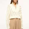 CROPPED HAMPTON SWEATER  IVORY