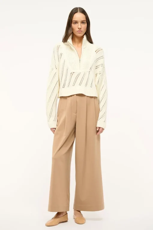 CROPPED HAMPTON SWEATER  IVORY