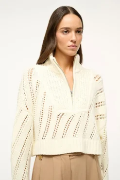 CROPPED HAMPTON SWEATER  IVORY