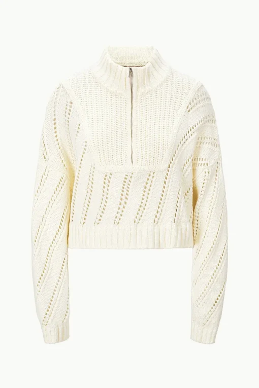 CROPPED HAMPTON SWEATER  IVORY