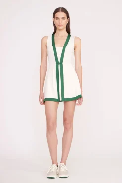 CROSS-COURT DRESS  IVORY COURT GREEN