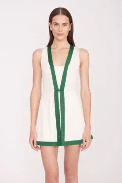 CROSS-COURT DRESS  IVORY COURT GREEN