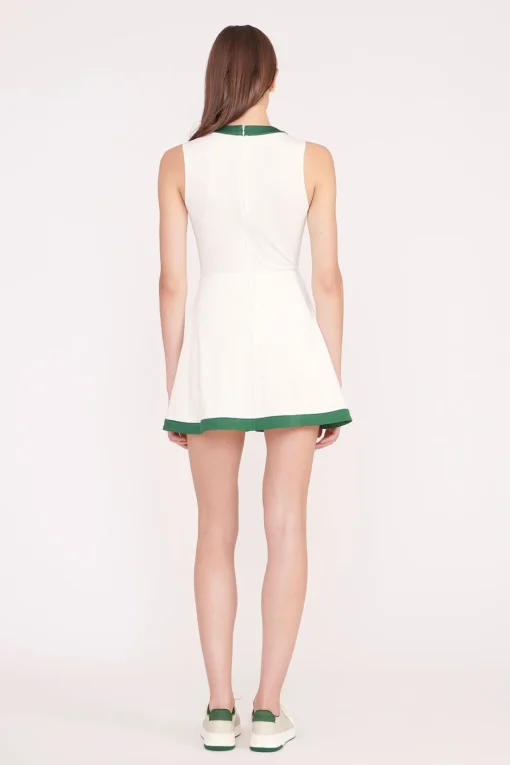 CROSS-COURT DRESS  IVORY COURT GREEN
