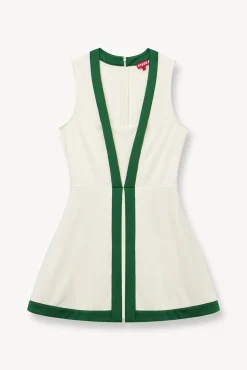 CROSS-COURT DRESS  IVORY COURT GREEN