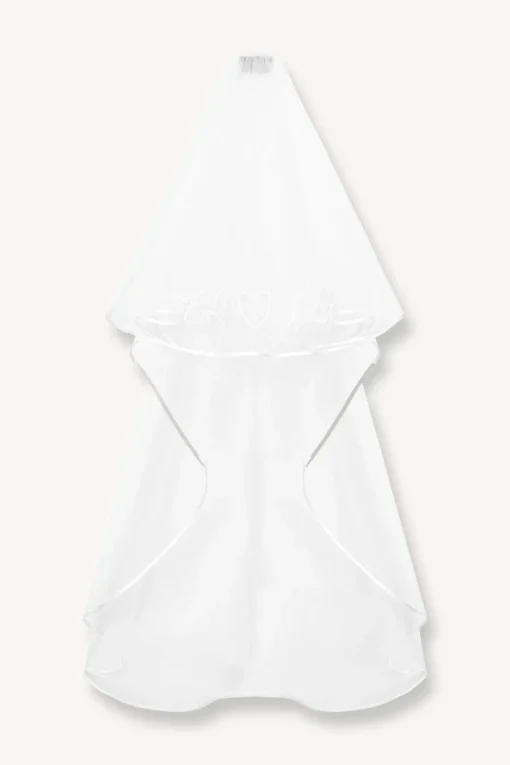 CUSTOM EMBROIDERED INITIALS VEIL