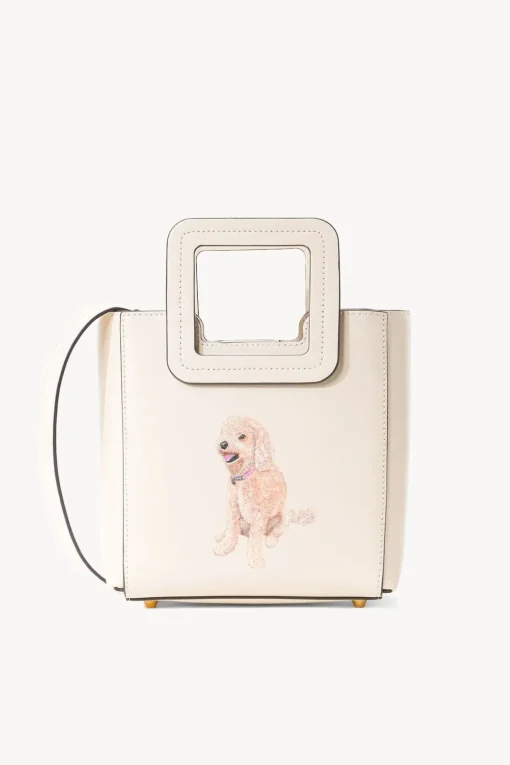 CUSTOM MINI SHIRLEY LEATHER BAG  CREAM