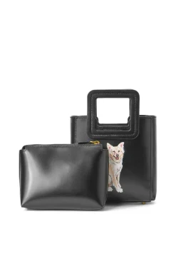 CUSTOM MINI SHIRLEY LEATHER BAG  BLACK