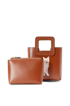 CUSTOM MINI SHIRLEY LEATHER BAG  TAN