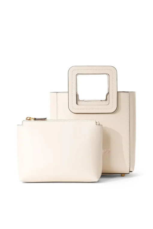 CUSTOM MINI SHIRLEY LEATHER BAG  CREAM