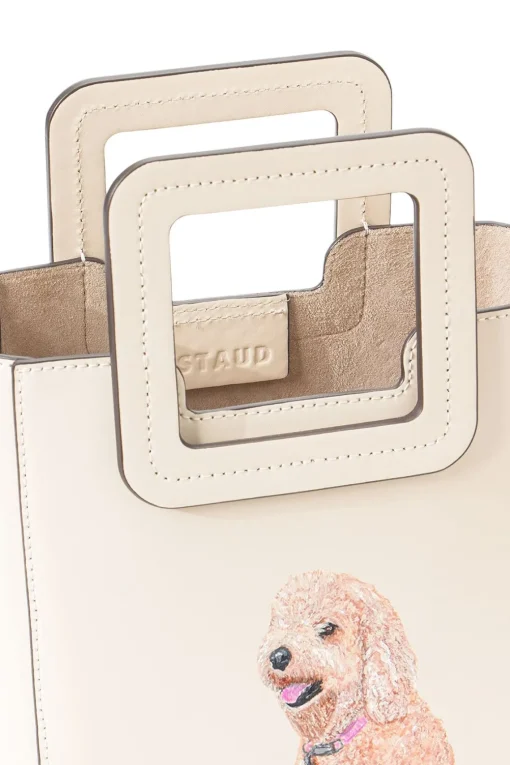 CUSTOM MINI SHIRLEY LEATHER BAG  CREAM