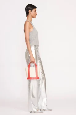CUSTOM MONOGRAM ALLORA MINI TOTE  CREAM RED ROSE