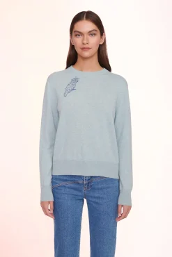 CUSTOM STAUD x C.BONZ CASHMERE SWEATER  LIGHT BLUE