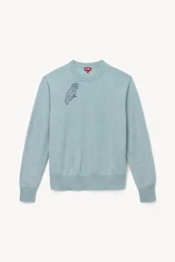 CUSTOM STAUD x C.BONZ CASHMERE SWEATER  LIGHT BLUE