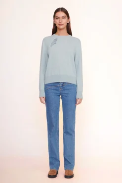 CUSTOM STAUD x C.BONZ CASHMERE SWEATER  LIGHT BLUE