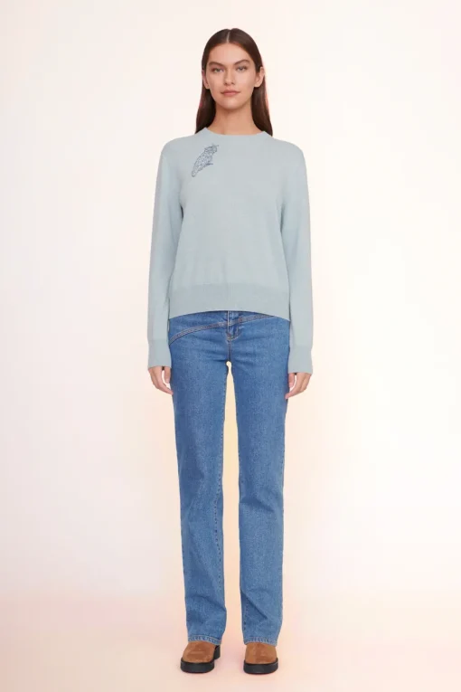 CUSTOM STAUD x C.BONZ CASHMERE SWEATER  LIGHT BLUE